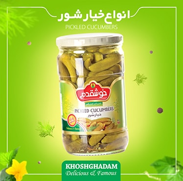 khoshghadam pickled cucumber 700gr